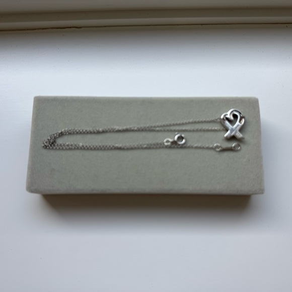 Tiffany & Co. Sterling Silver Paloma Picasso Loving Heart Necklace - Picture 2 of 2